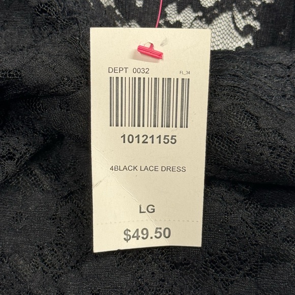 Royal Bones size large black dress NWT in perfect condition! Lace layer on top. - Picture 11 of 12